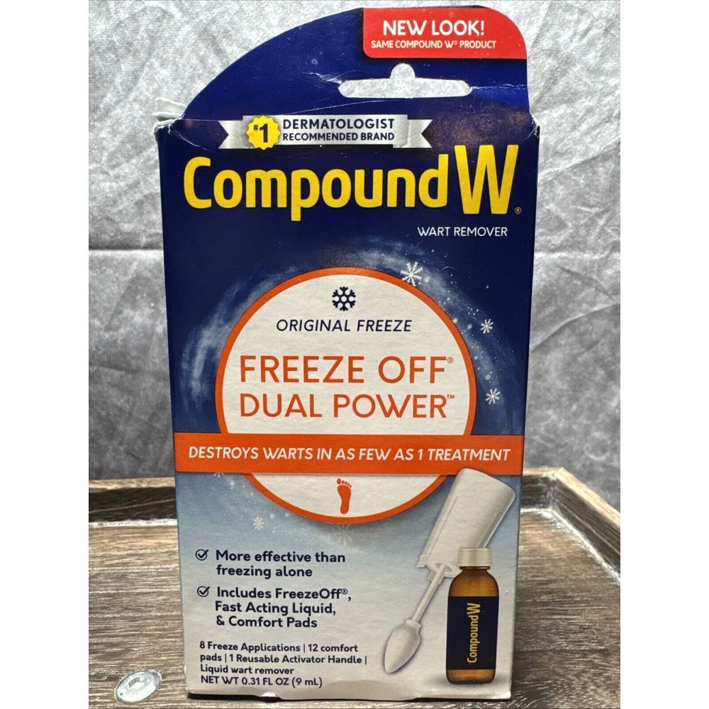 Compound W Original Freeze Off DUAL POWER Wart Removal System Exp 8/30/25 NIB